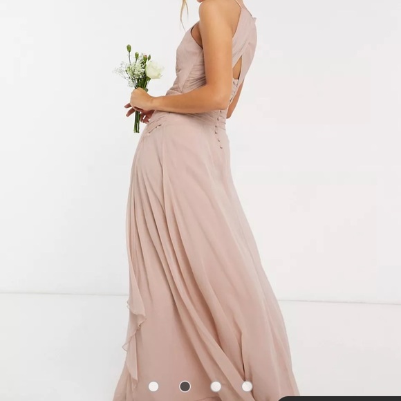 ASOS design pinny bridesmaid maxi dress NWT size 6 - Picture 2 of 16
